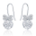 Boucles d&#39;oreilles en cristal papillon pour femme